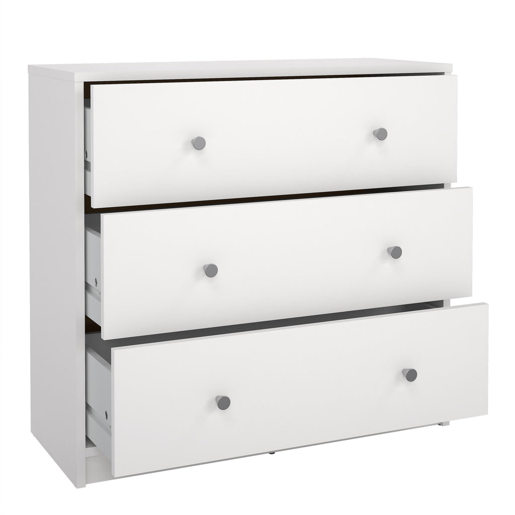 May Chest of 3 Drawers in White - image 5