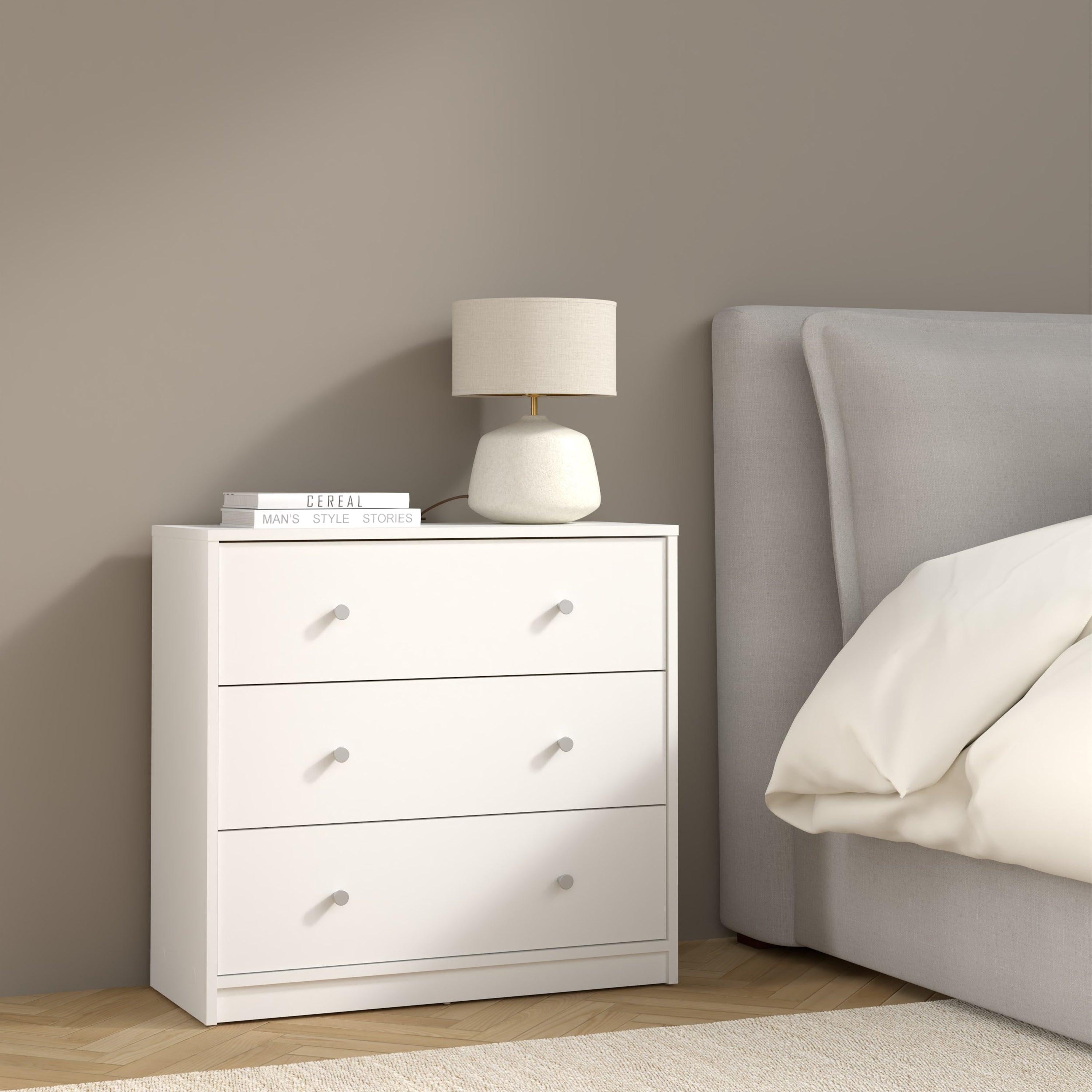 May Chest of 3 Drawers in White - image 7