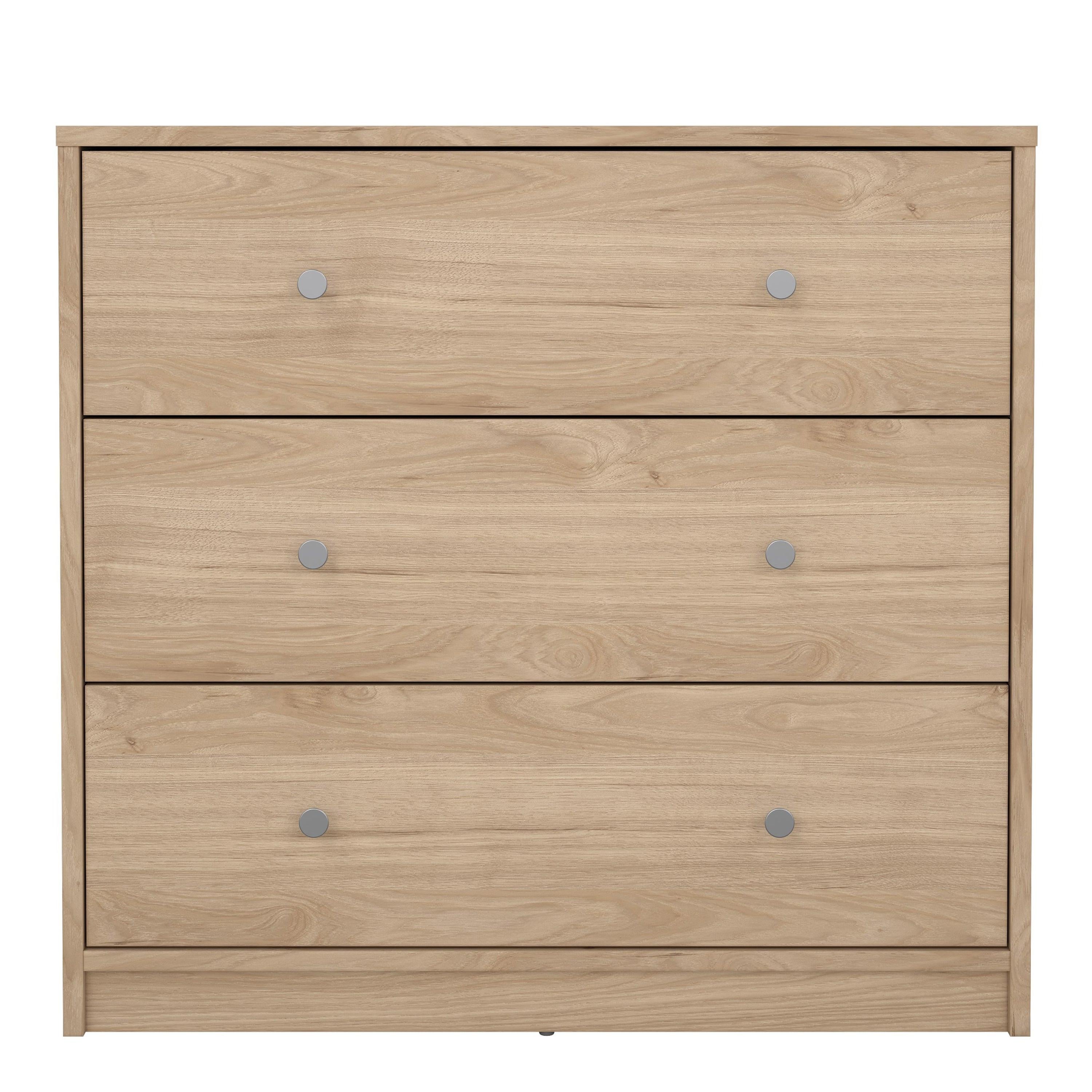 May Chest of 3 Drawers in Jackson Hickory Oak - image 2