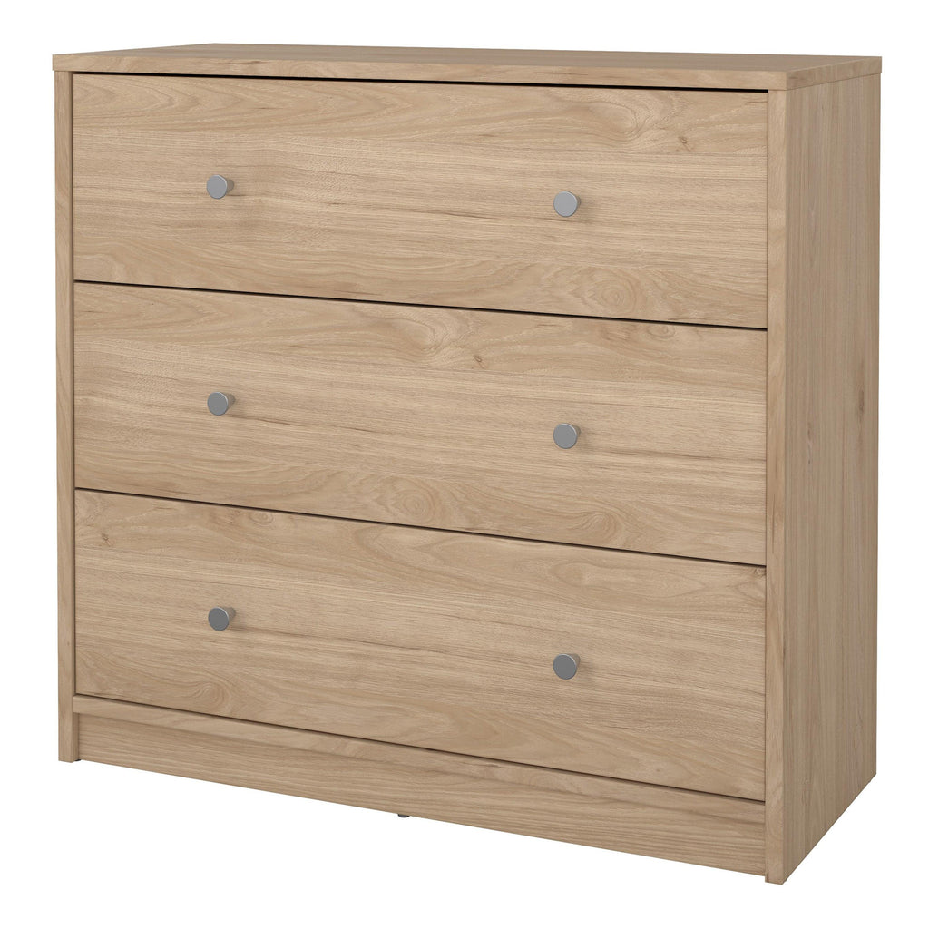 May Chest of 3 Drawers in Jackson Hickory Oak - image 3