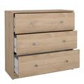 May Chest of 3 Drawers in Jackson Hickory Oak - image 5
