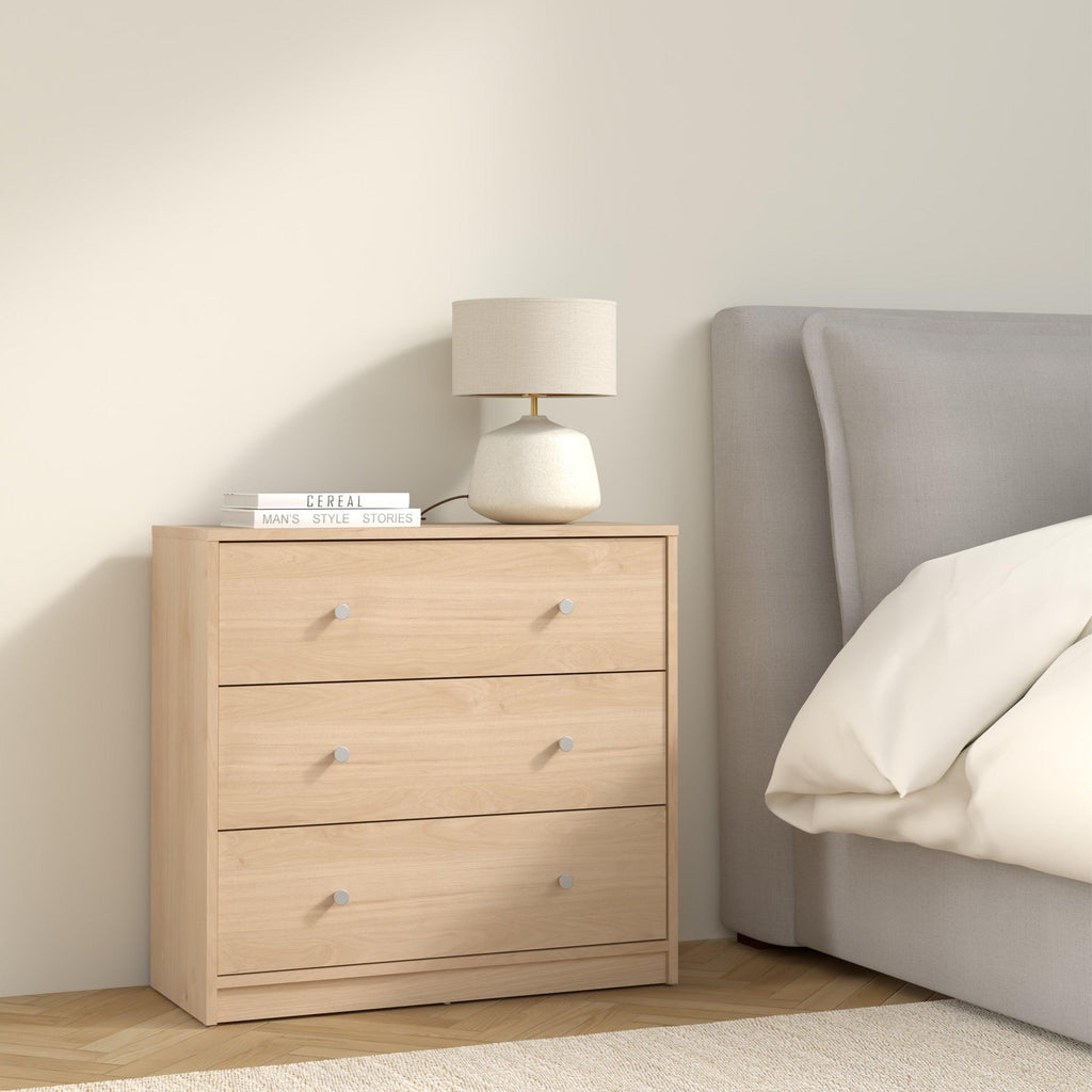 May Chest of 3 Drawers in Jackson Hickory Oak - image 7