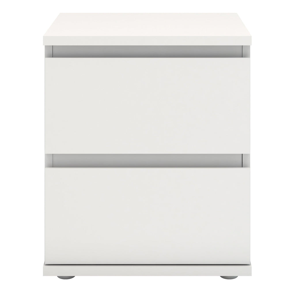 Nova Bedside 2 Drawer in White - image 2