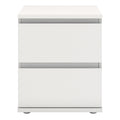 Nova Bedside 2 Drawer in White - image 2