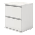 Nova Bedside 2 Drawer in White - image 3
