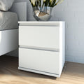 Nova Bedside 2 Drawer in White - image 4