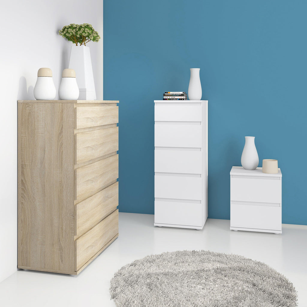 Nova Bedside 2 Drawer in White - image 6