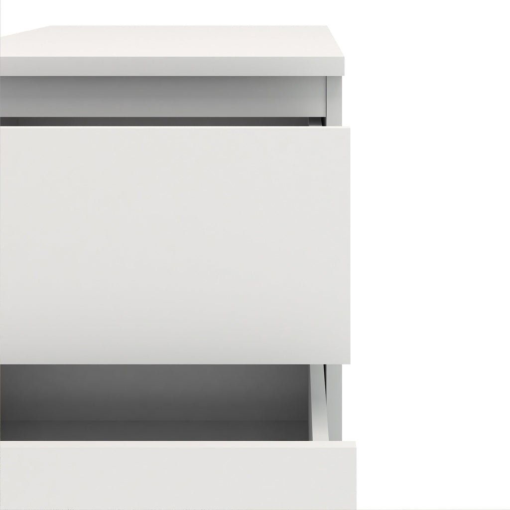 Nova Bedside 2 Drawer in White - image 7