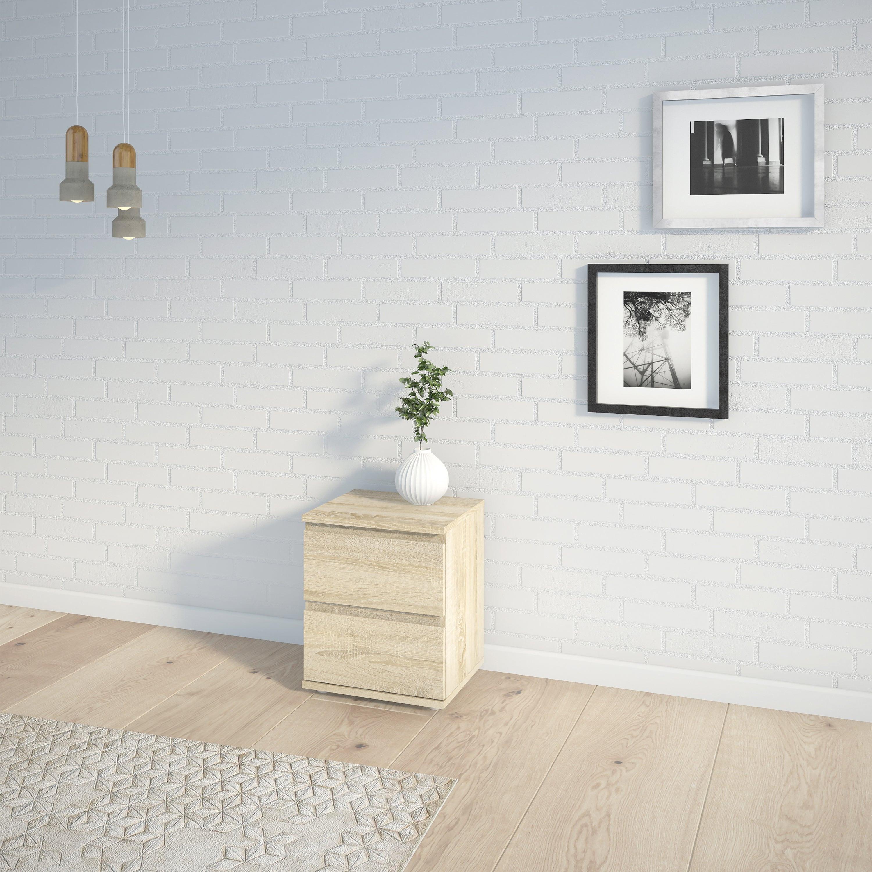 Nova Bedside 2 Drawer in Oak - image 4