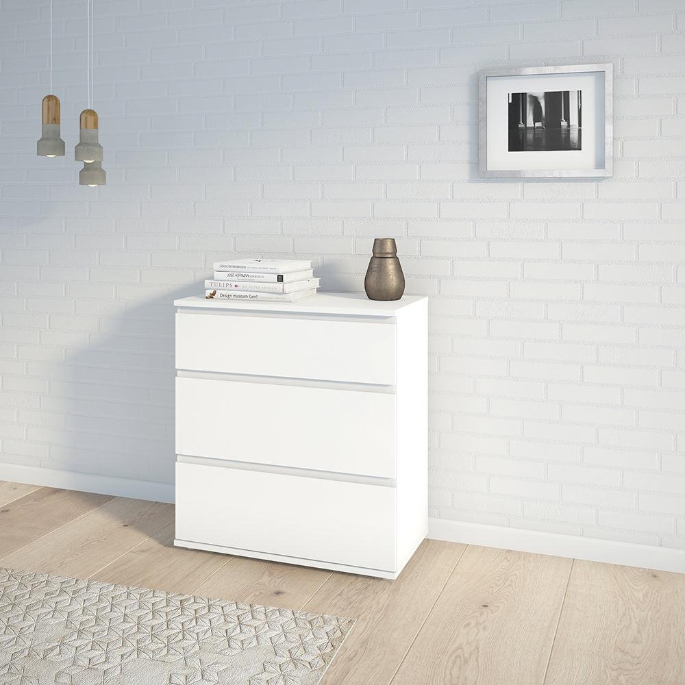Nova Chest of 3 Drawers in White - image 5