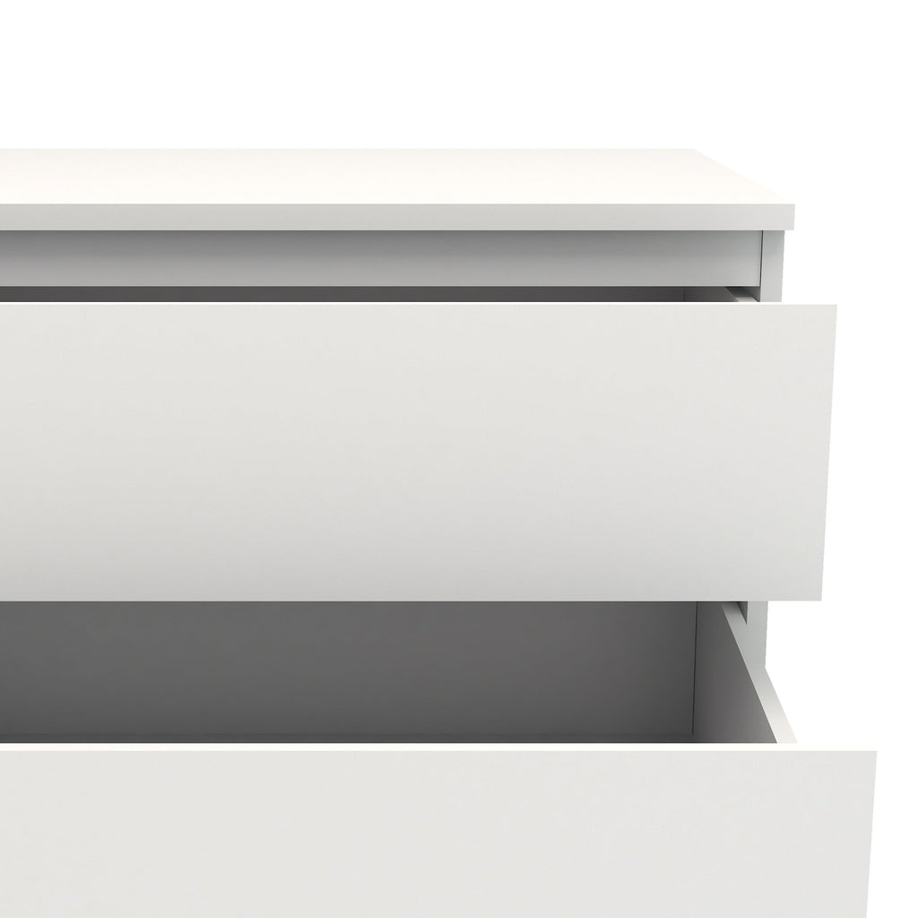 Nova Narrow Chest of 5 Drawers in White - image 4