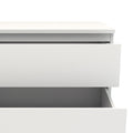 Nova Narrow Chest of 5 Drawers in White - image 4
