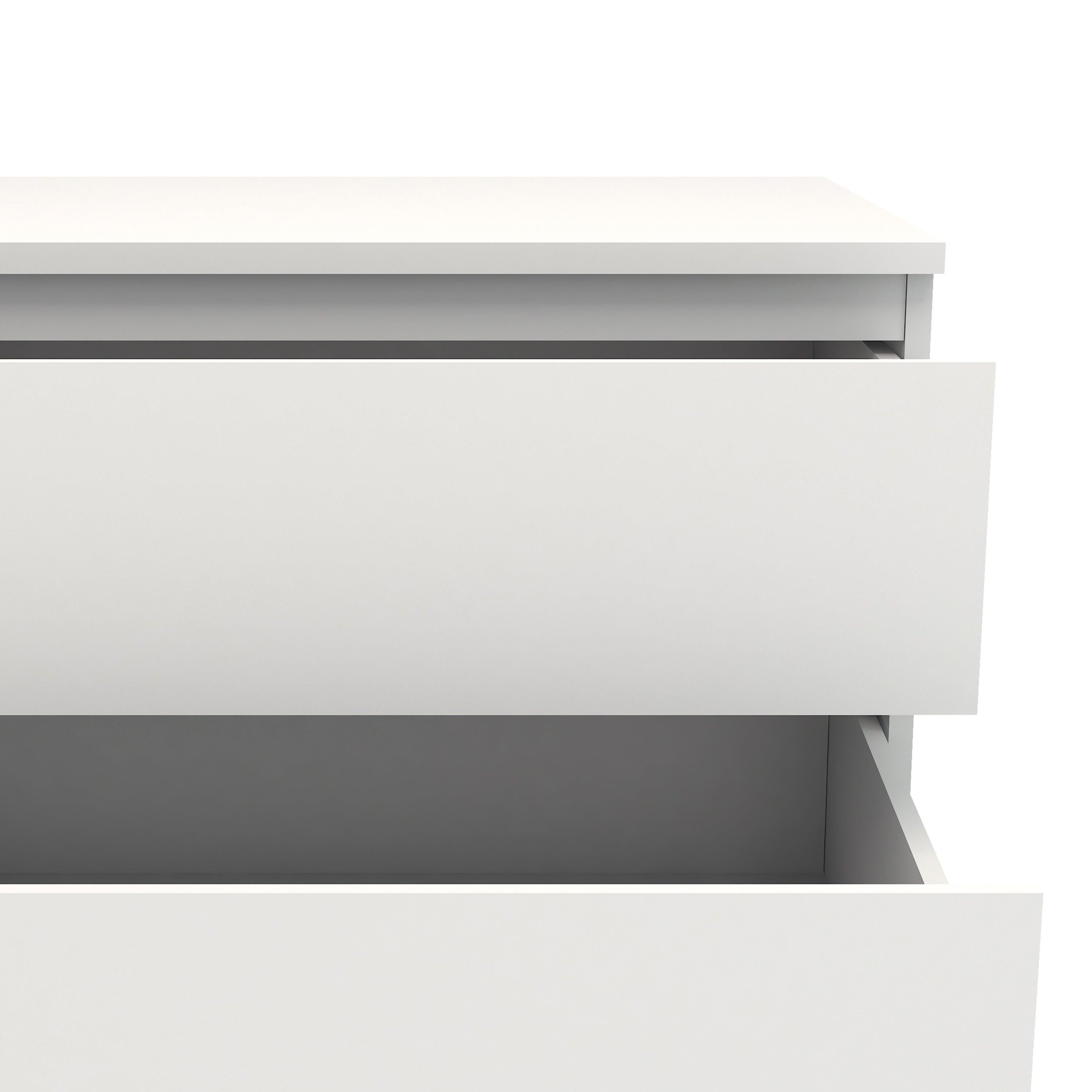 Nova Narrow Chest of 5 Drawers in White - image 4