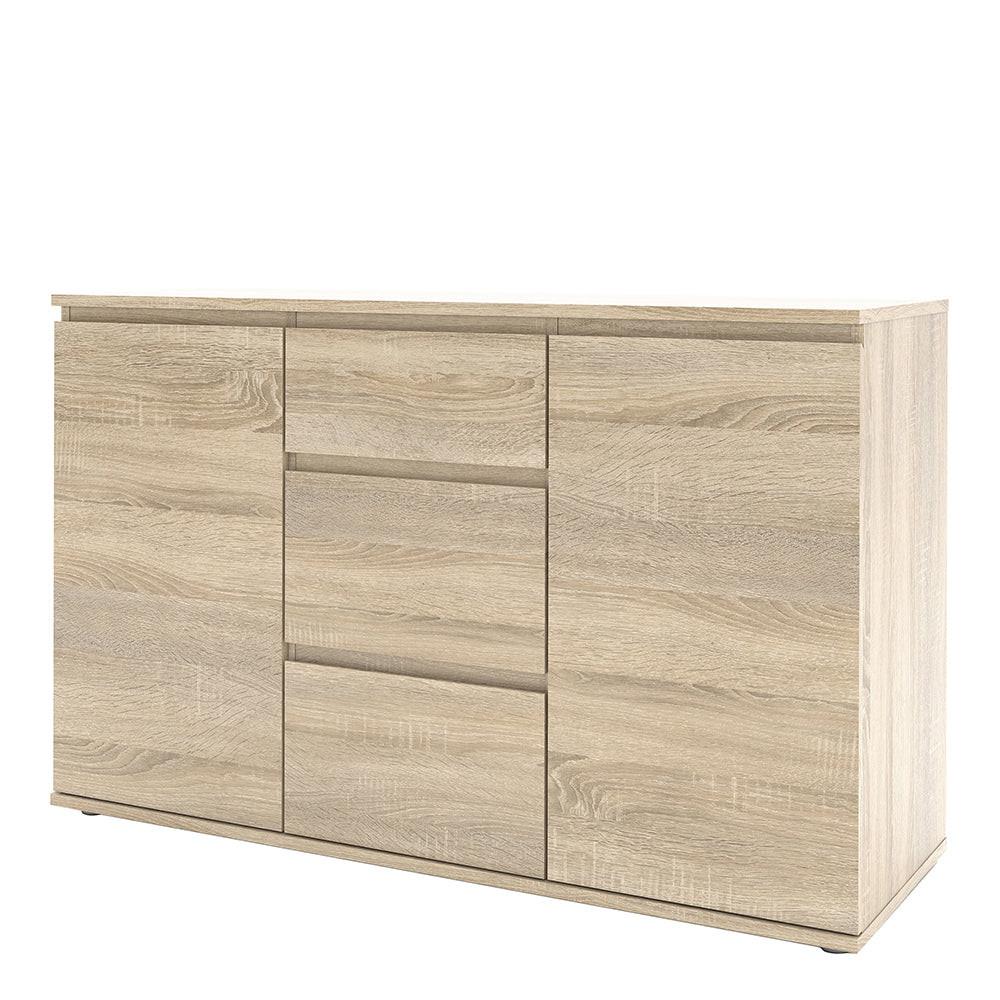 Nova Sideboard 3 Drawers 2 Doors in Oak - image 2