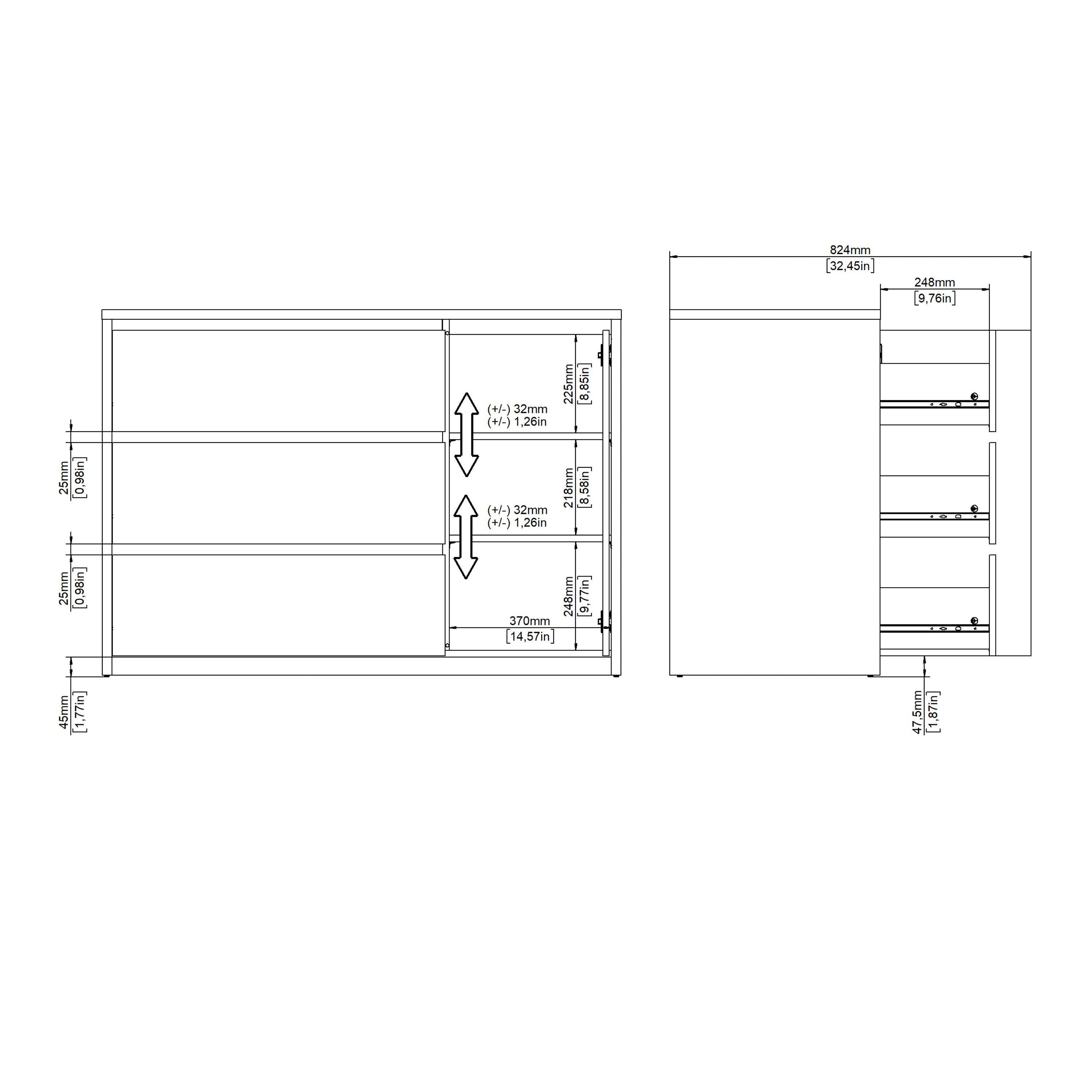 Next Sideboard with 1 door and 3 drawers White - image 10