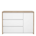 Next Sideboard with 1 door and 3 drawers Jackson Hickory White high gloss - image 2