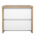 Next Nightstand 2 drawers Jackson Hickory White high gloss - image 2