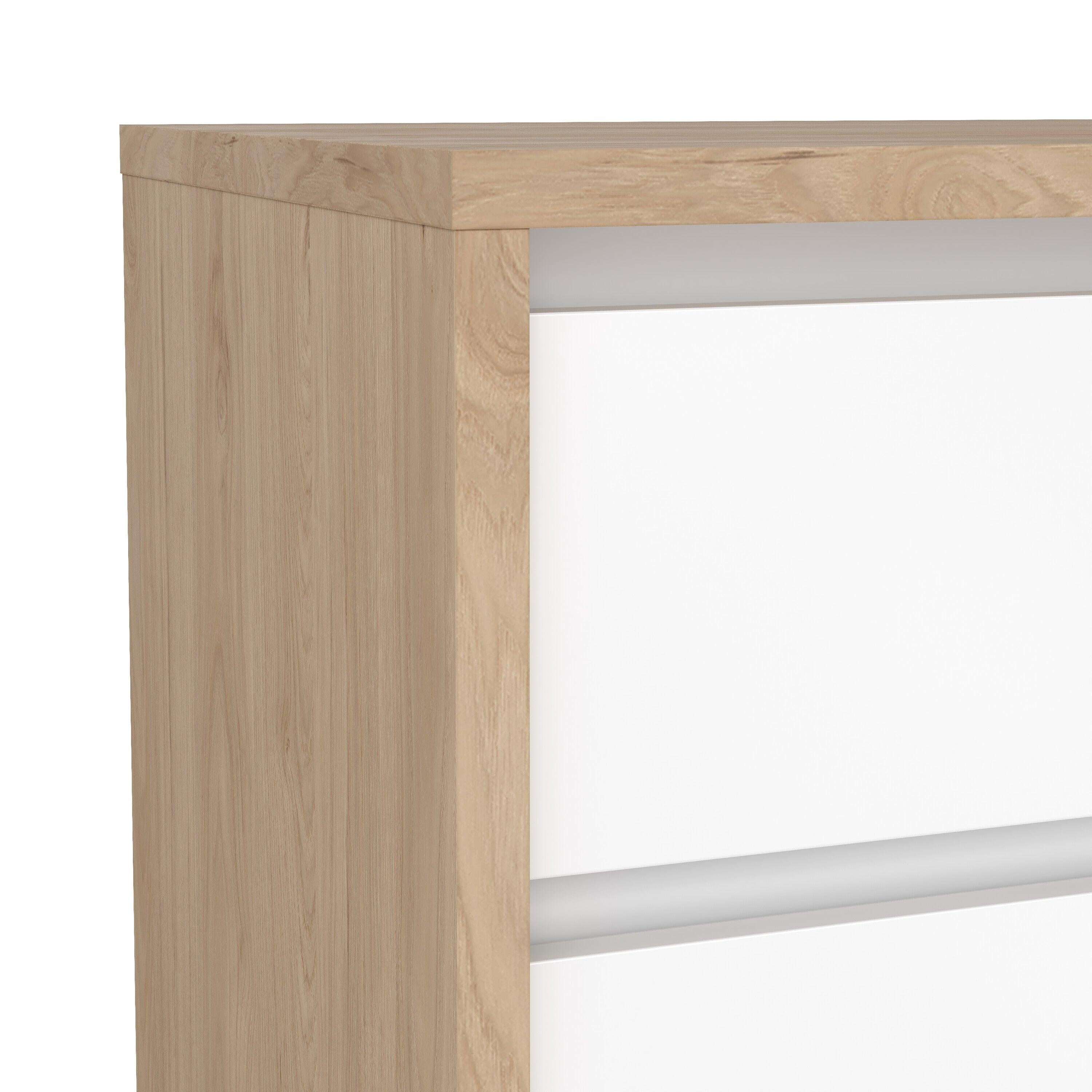 Next Nightstand 2 drawers Jackson Hickory White high gloss - image 8