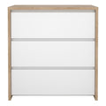 Next Chest 3 drawers Jackson Hickory White high gloss - image 2