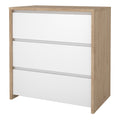Next Chest 3 drawers Jackson Hickory White high gloss - image 3