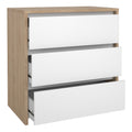 Next Chest 3 drawers Jackson Hickory White high gloss - image 5
