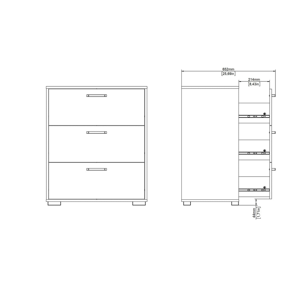 Sofia Chest 3 drawers White - image 15