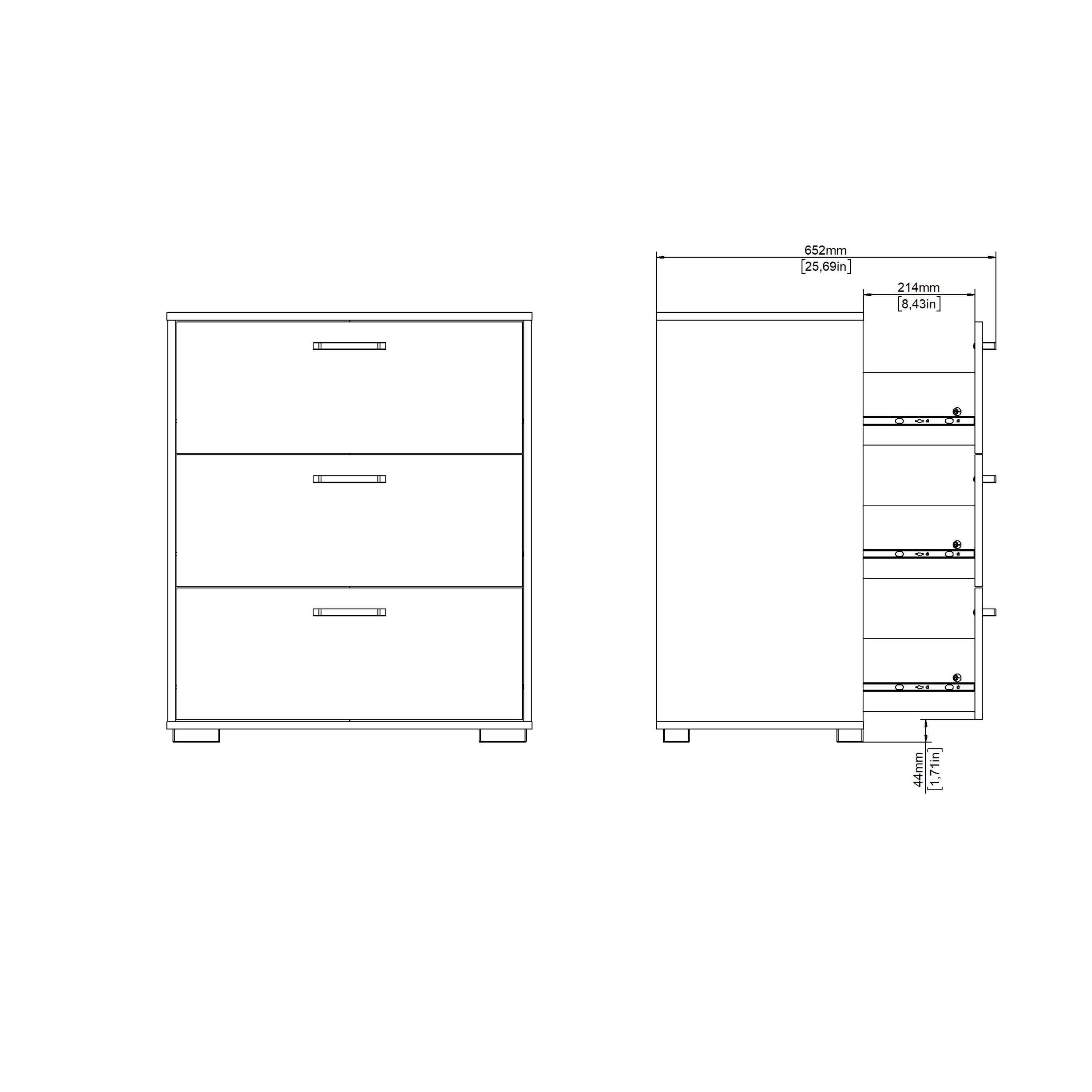 Sofia Chest 3 drawers Jackson Hickory - image 14