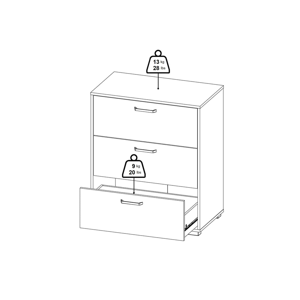 Sofia Chest 3 drawers Jackson Hickory - image 15
