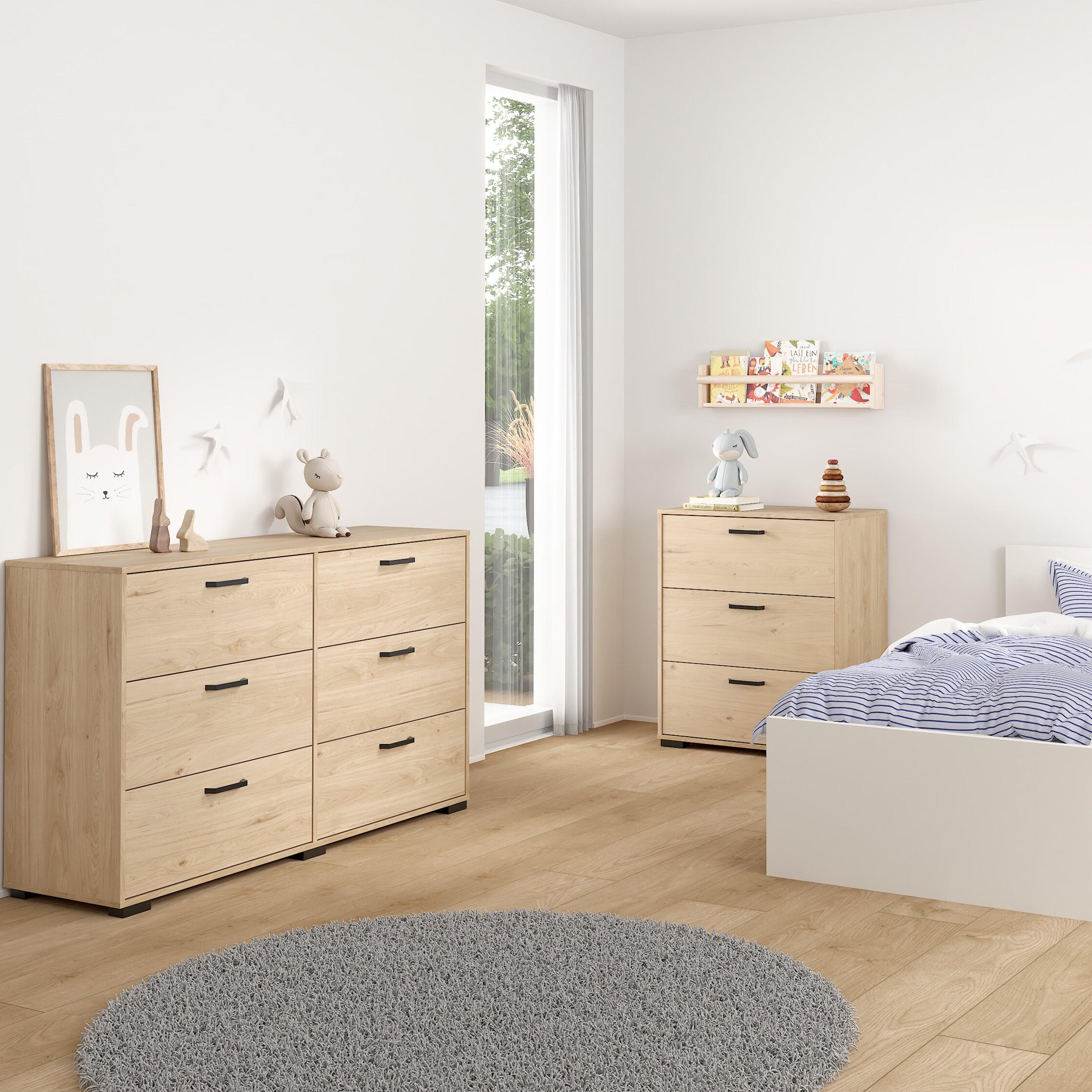 Sofia Chest 3 drawers Jackson Hickory - image 6