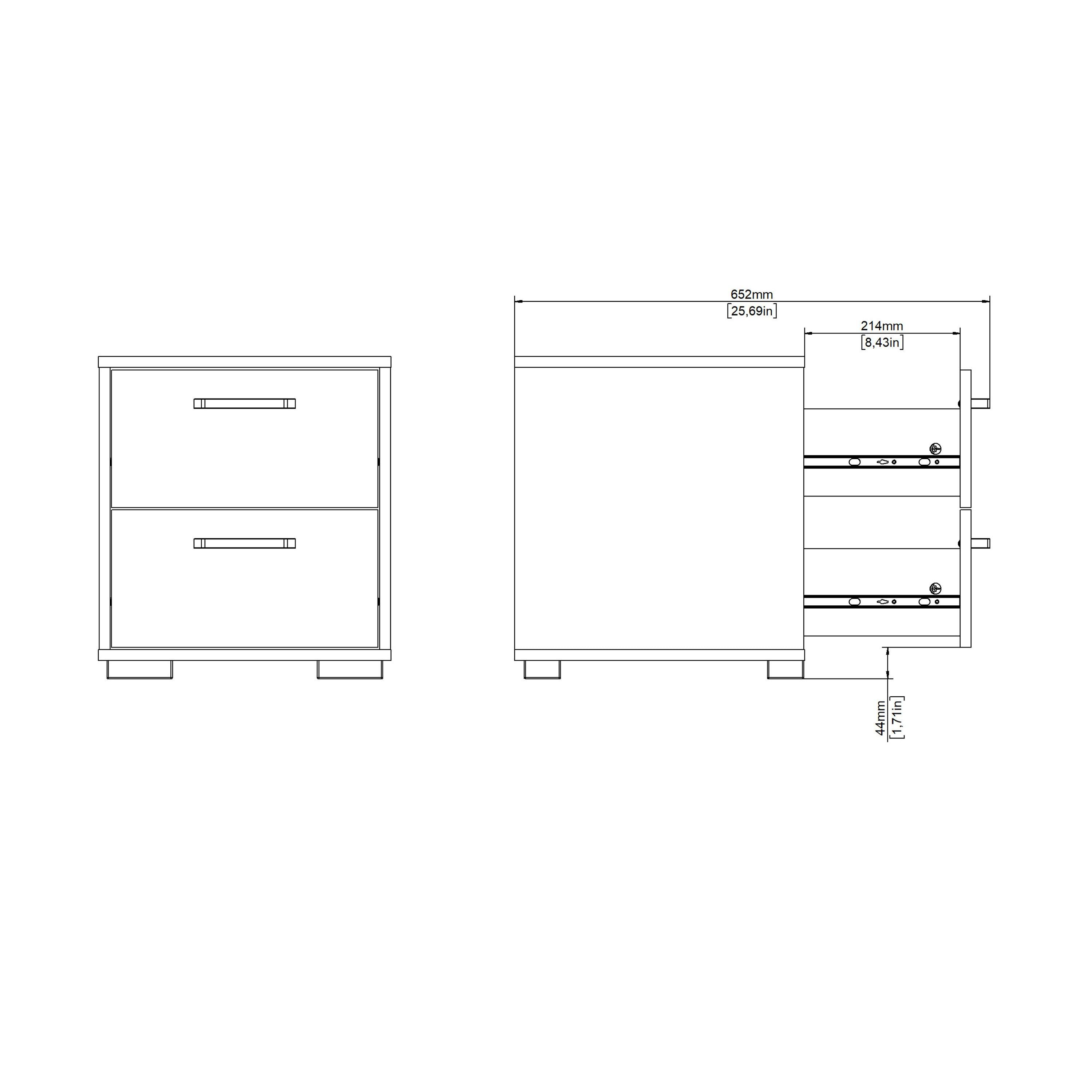 Sofia Nightstand 2 drawers White - image 15