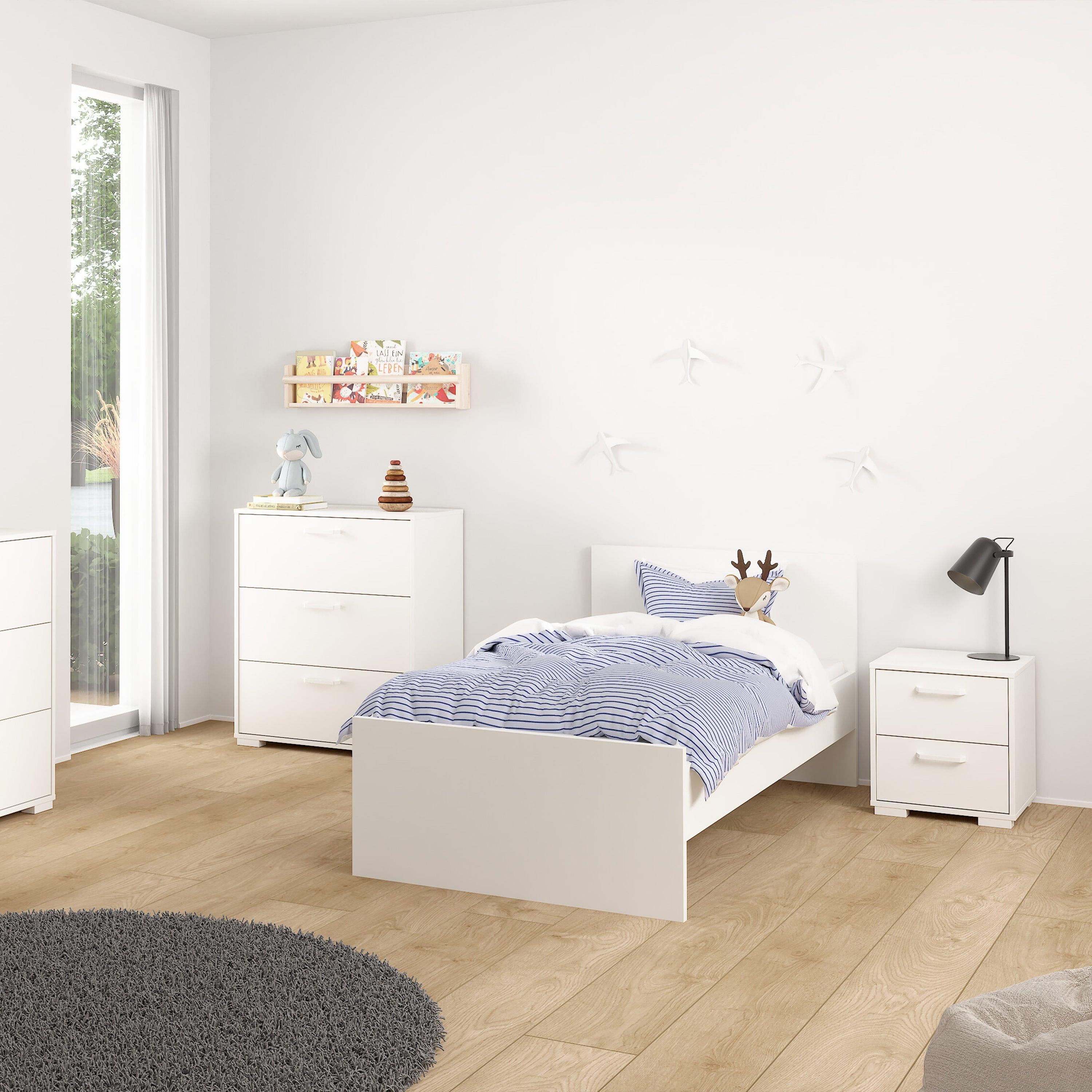 Sofia Nightstand 2 drawers White - image 7