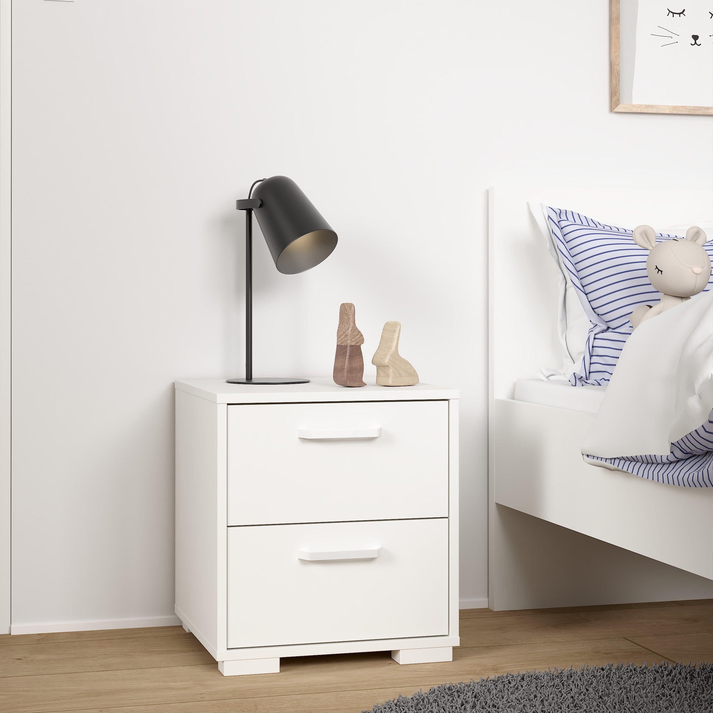 Sofia Nightstand 2 drawers White - image 9