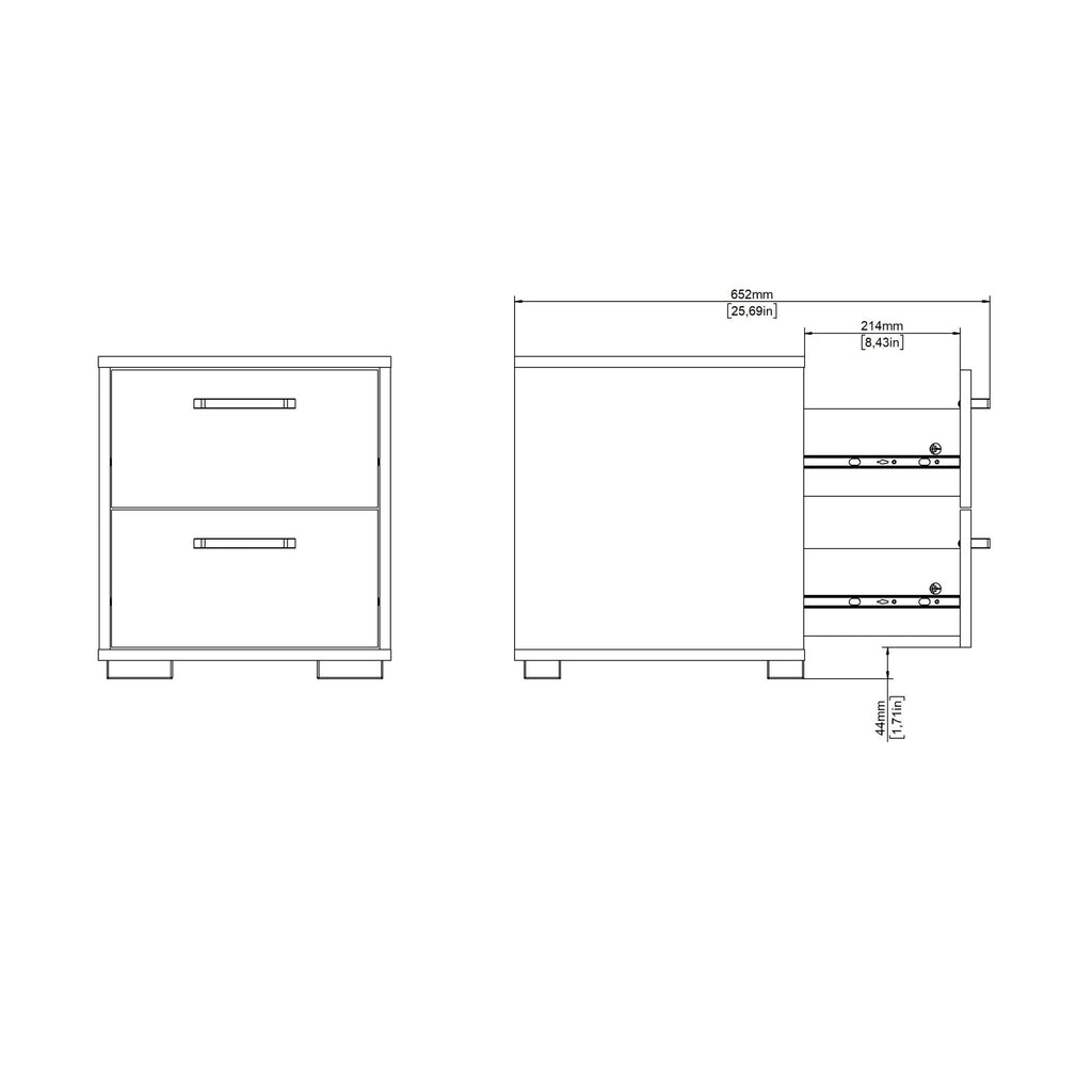 Sofia Nightstand 2 drawers Jackson Hickory - image 15