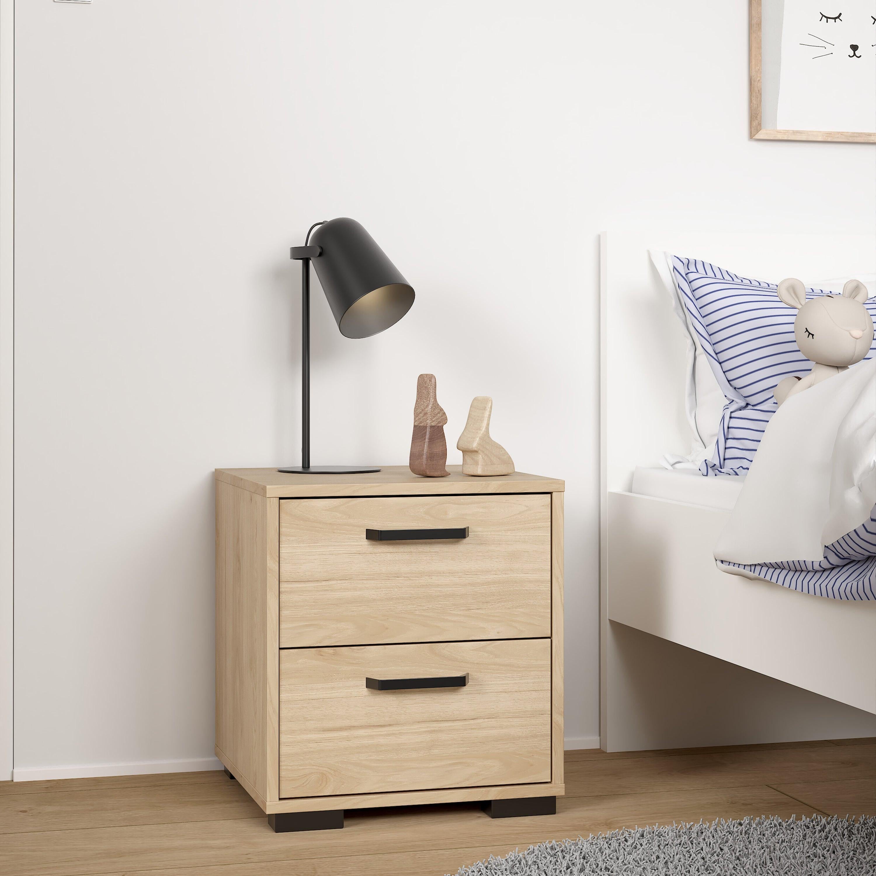 Sofia Nightstand 2 drawers Jackson Hickory - image 9