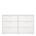 Sofia Double dresser 6 drawers White - image 2
