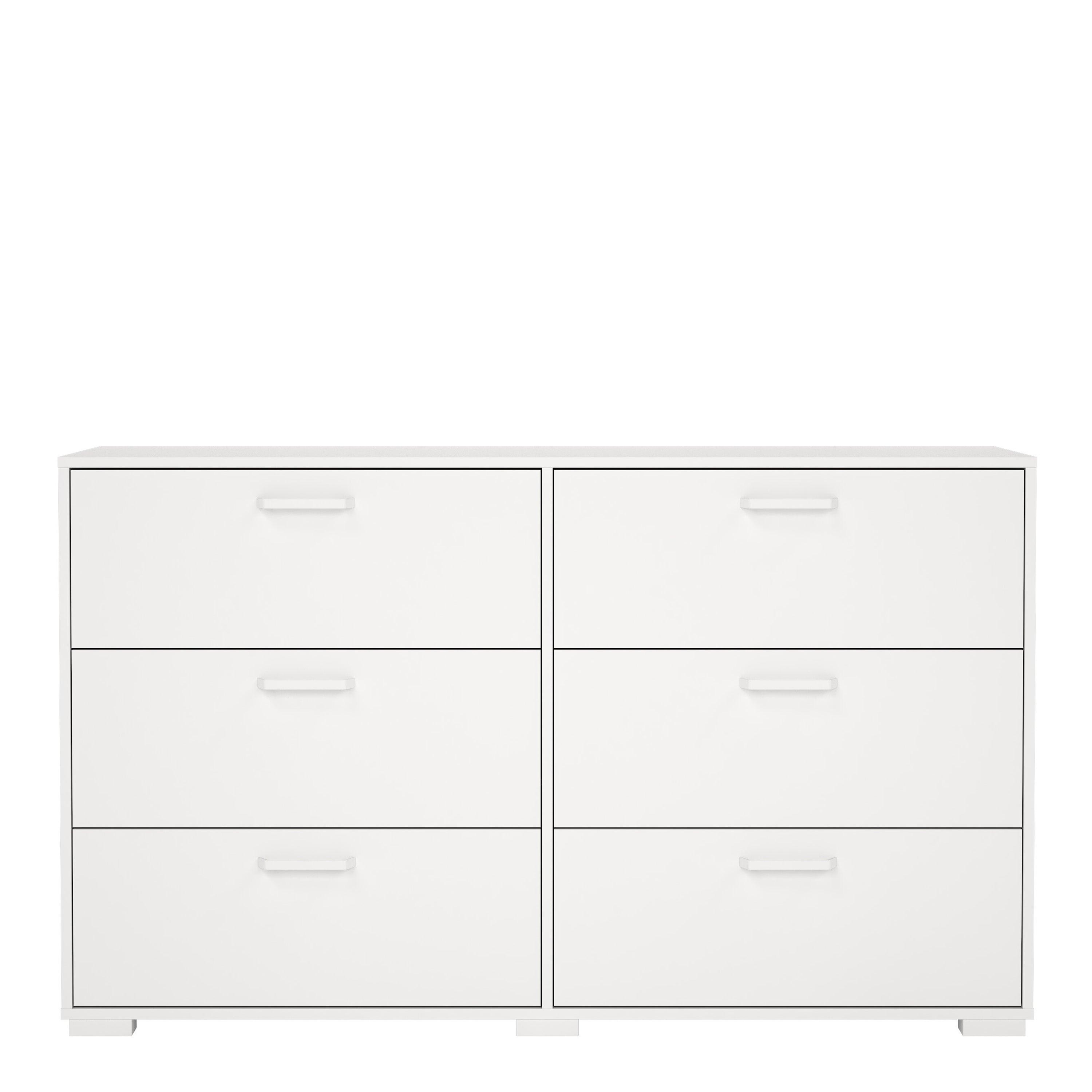 Sofia Double dresser 6 drawers White - image 2