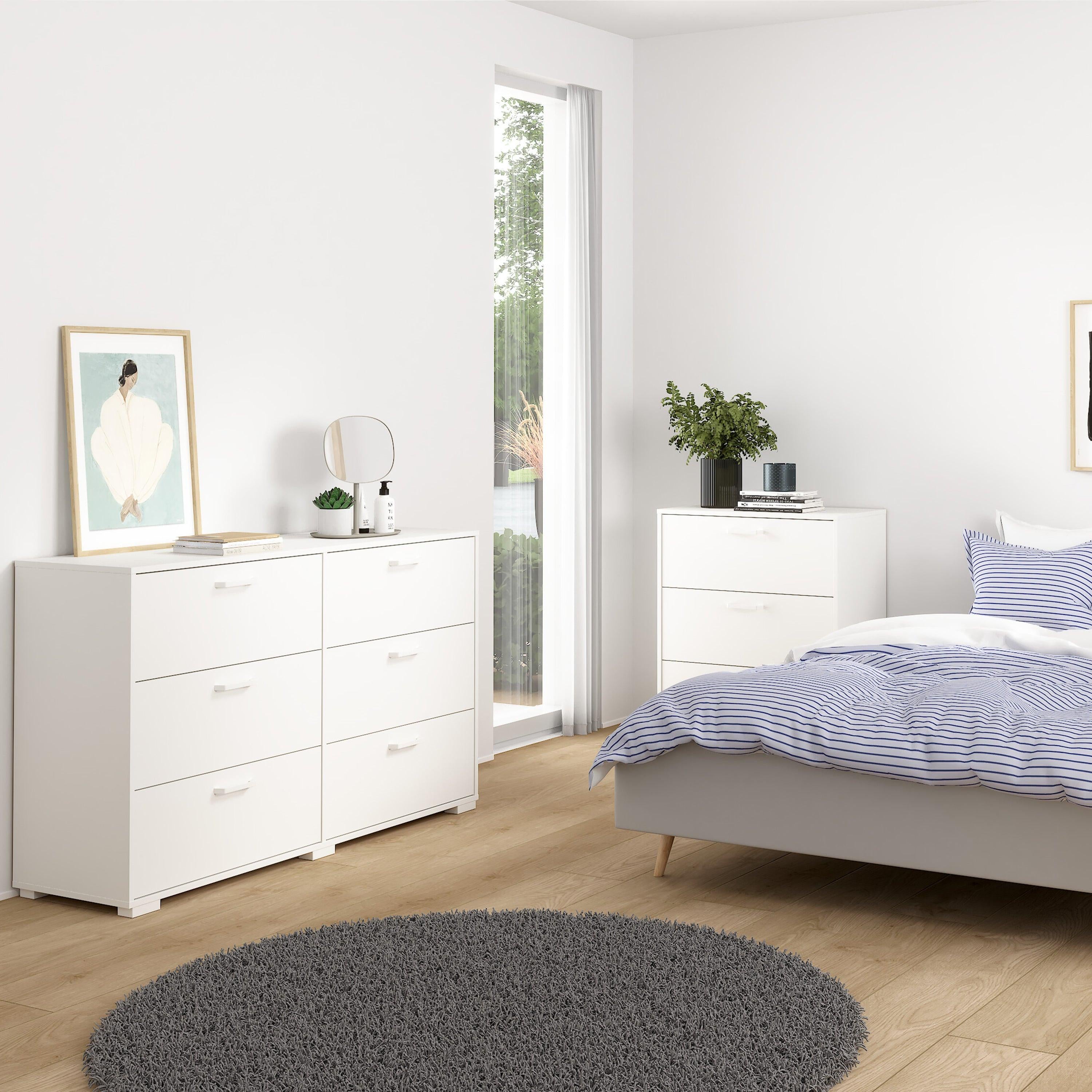 Sofia Double dresser 6 drawers White - image 6