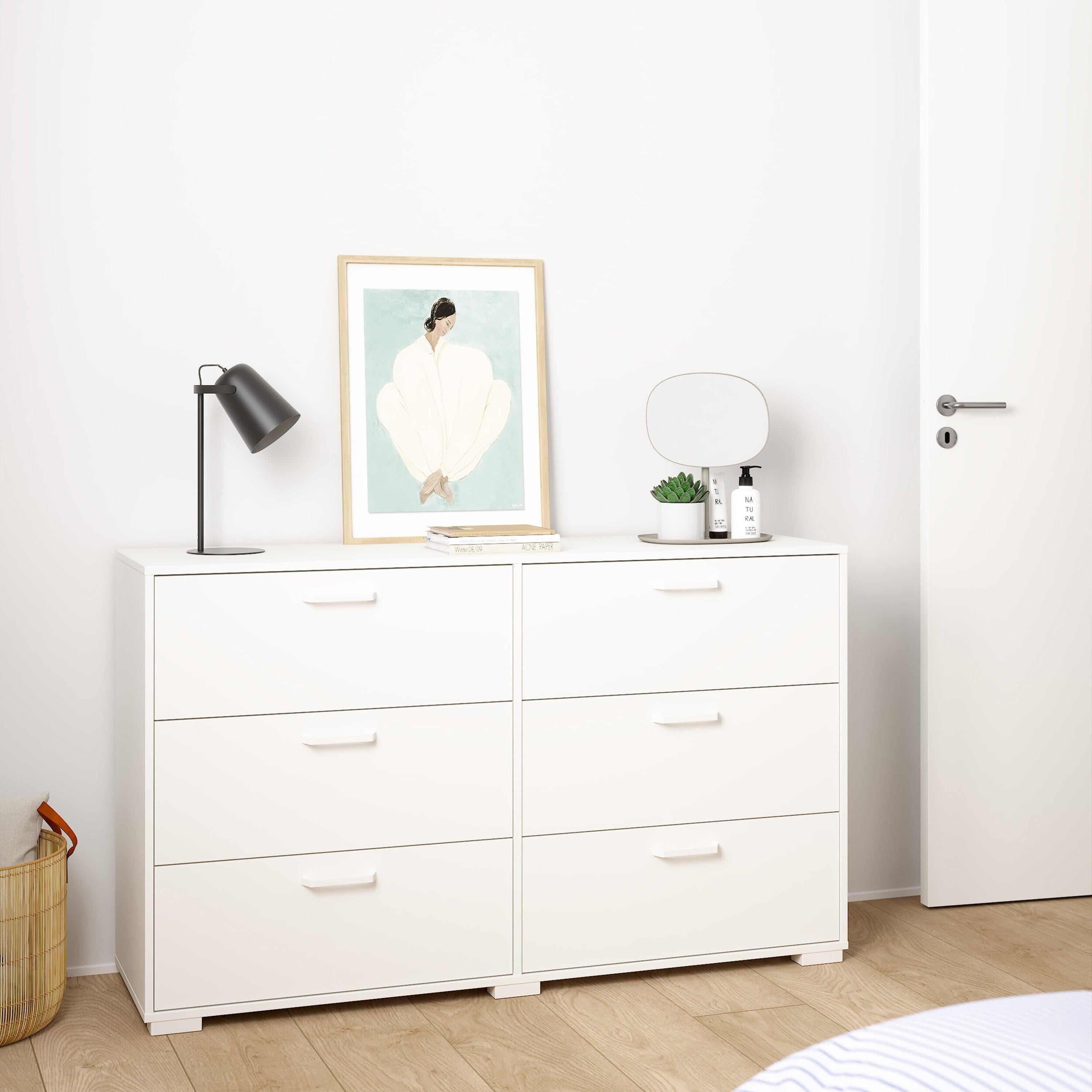 Sofia Double dresser 6 drawers White - image 9