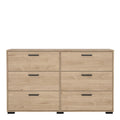 Sofia Double dresser 6 drawers Jackson Hickory - image 2