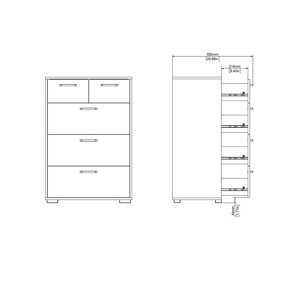 Sofia Chest 3 + 2 drawers White - image 15