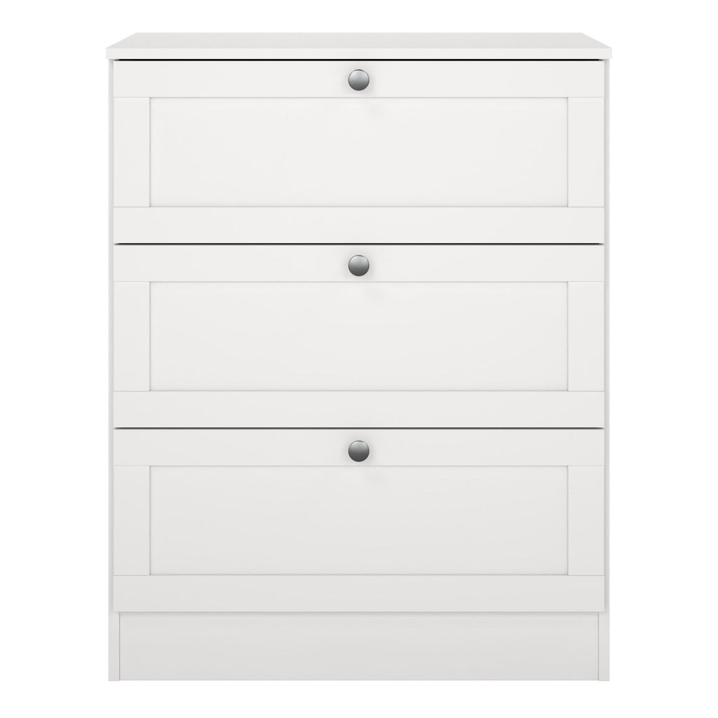 Brande Chest with 3 Frame Drawers in White - image 2
