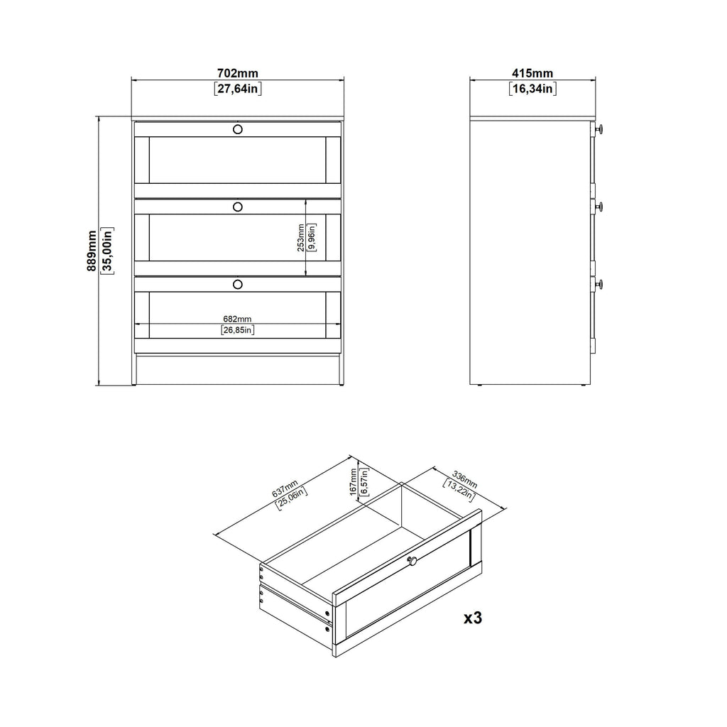 Brande Chest with 3 Frame Drawers in Jackson Hickory - image 10