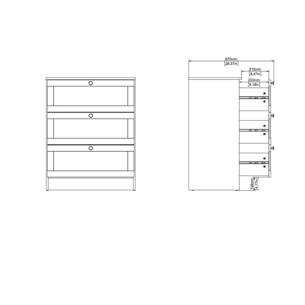 Brande Chest with 3 Frame Drawers in Jackson Hickory - image 11