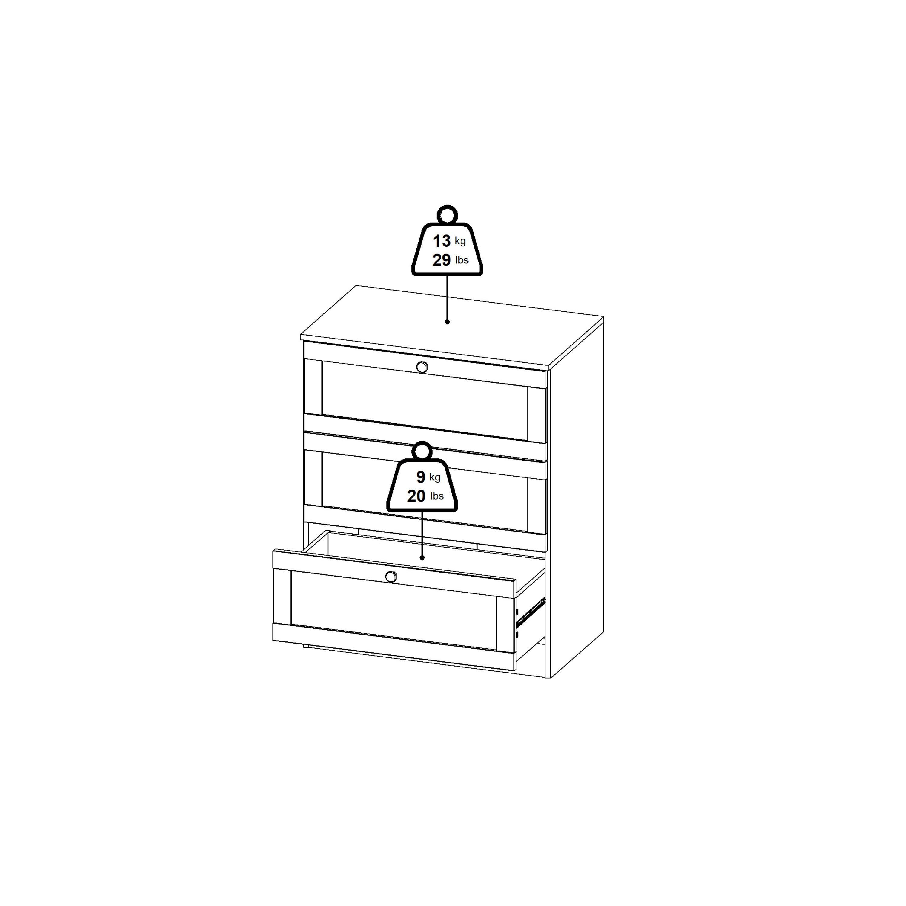 Brande Chest with 3 Frame Drawers in Jackson Hickory - image 12