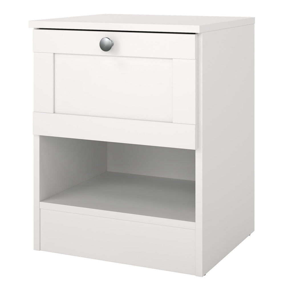Brande Nightstand with1 Frame Drawer in White - image 3