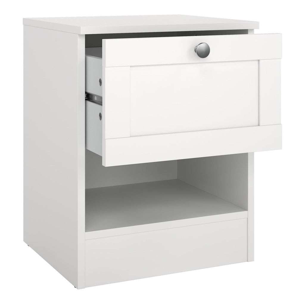 Brande Nightstand with1 Frame Drawer in White - image 5
