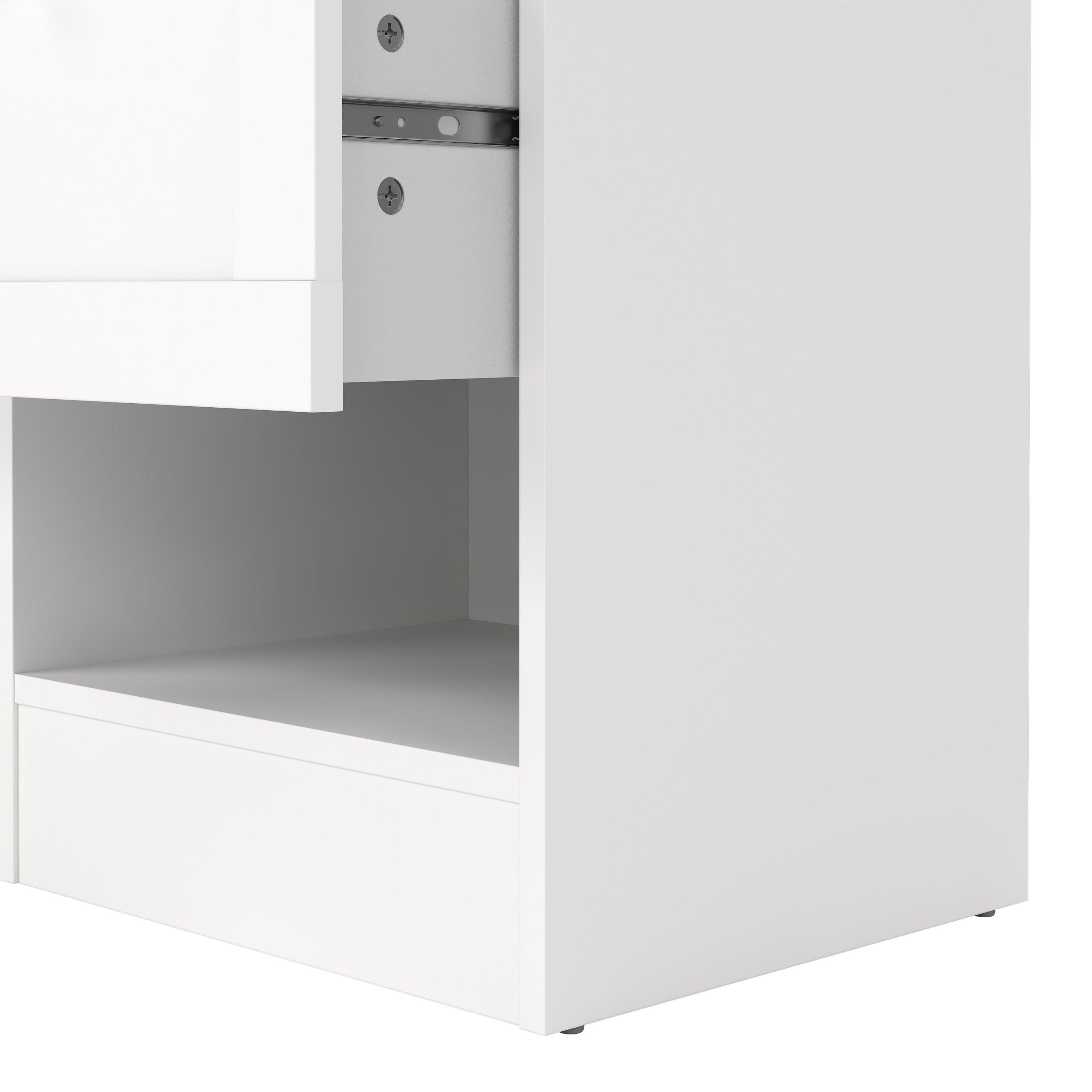 Brande Nightstand with1 Frame Drawer in White - image 9