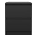 Naia Bedside 2 drawers in Matt Black - image 2