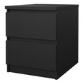 Naia Bedside 2 drawers in Matt Black - image 3