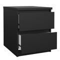 Naia Bedside 2 drawers in Matt Black - image 4